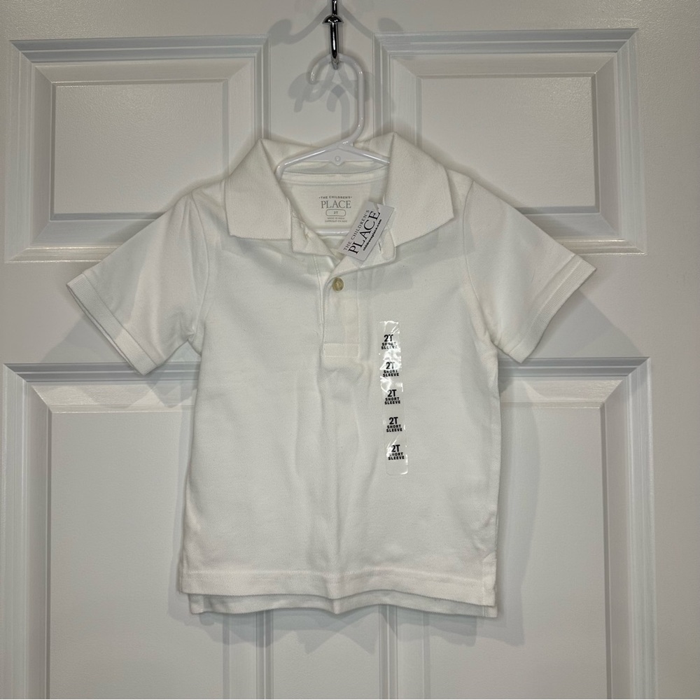 The‎ Children’s Place White Polo Size 2T NWT